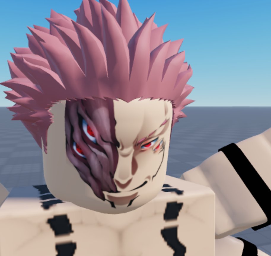 Bleebus2's tweet image. Made a face for Heian Era Sukuna   

 "You should spend your lives stifling your misery."     #JujutsuKaisen #robloxart #robloxartist #roblox #RobloxArtCommissions