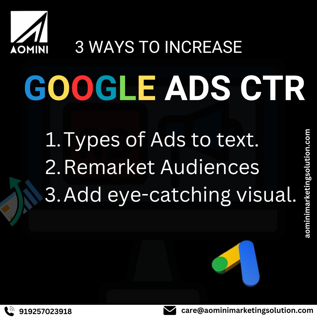 Find out how to increase your Google Ads click-through rate by following these 3 proven tips!!
.
Visit Us: shorturl.at/uwGK0
.
#ITCompany #MarketingCompany #PressCoverage #TechSolution #DigitalMarketing #MediaCoverage #ITServices #MarketingStrategy #TechNew #PublicRelation