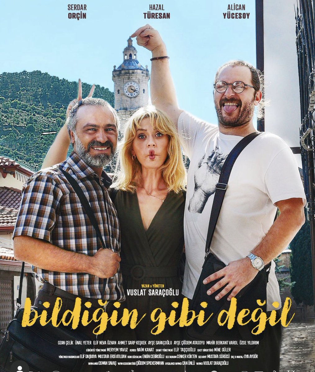 Tüm çekimleri Tokat'ta yapılan Hemşehrimiz Vuslat Saraçoğlu'nun yazıp yönettiği 'Bildiğin gibi değil' sinema filmi 43. İstanbul Film Festivali'nde jüri özel, en iyi senaryo, en iyi kurgu ve en iyi erkek oyuncu ödüllerine layık oldu tebrikler @VuslatSaracoglu