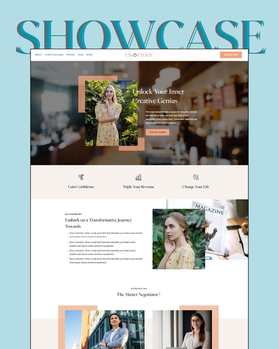SquarekoHQ's tweet image. Check out our Squarespace template in action! We&apos;ve been working hard, helping real business owners like you grow their businesses.
#Squarespace #CustomSquarespaceWebsite #WebsiteDesignerInUsa #SquarespaceExpert #SquarekoMagic #Websitepro #WorkWithSquareko