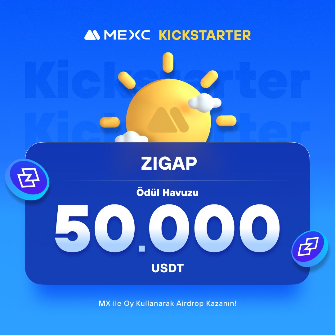 🚀 #MEXCKickstarter - @ZIGAP_official $ZIGAP Projesi için Oy Kullanın, 50.000 $USDT Airdrop Kazanın! 

🗳️ Oylama Tarihi: 29 Nisan 2024 09.00 - 30 Nisan 2024 08.50 

📌 Ayrıntılar: mexctr.info/3UBNsRR

#MEXCTürkiye #MXToken #MX #BTC