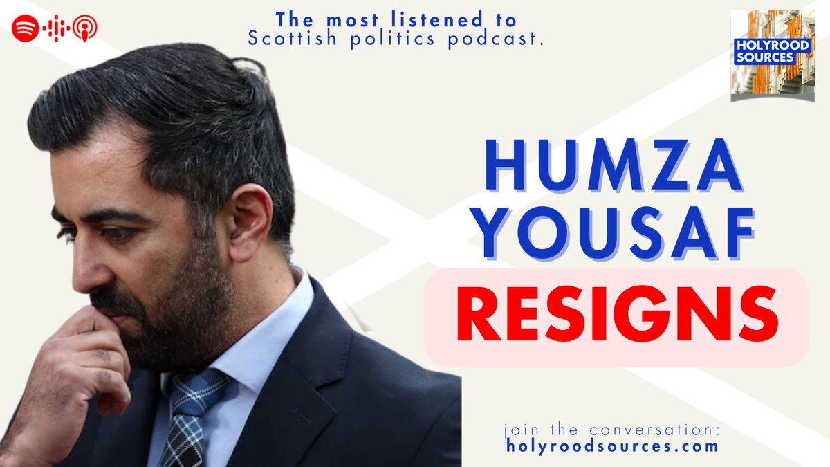 🔴Humza Yousaf has resigned as SNP leader, triggering a leadership contest. He will continue as First Minister until a successor is found. Your reaction? Who should be the next First Minister and why? We'll include your comments on our flash reaction podcast, dropping later.