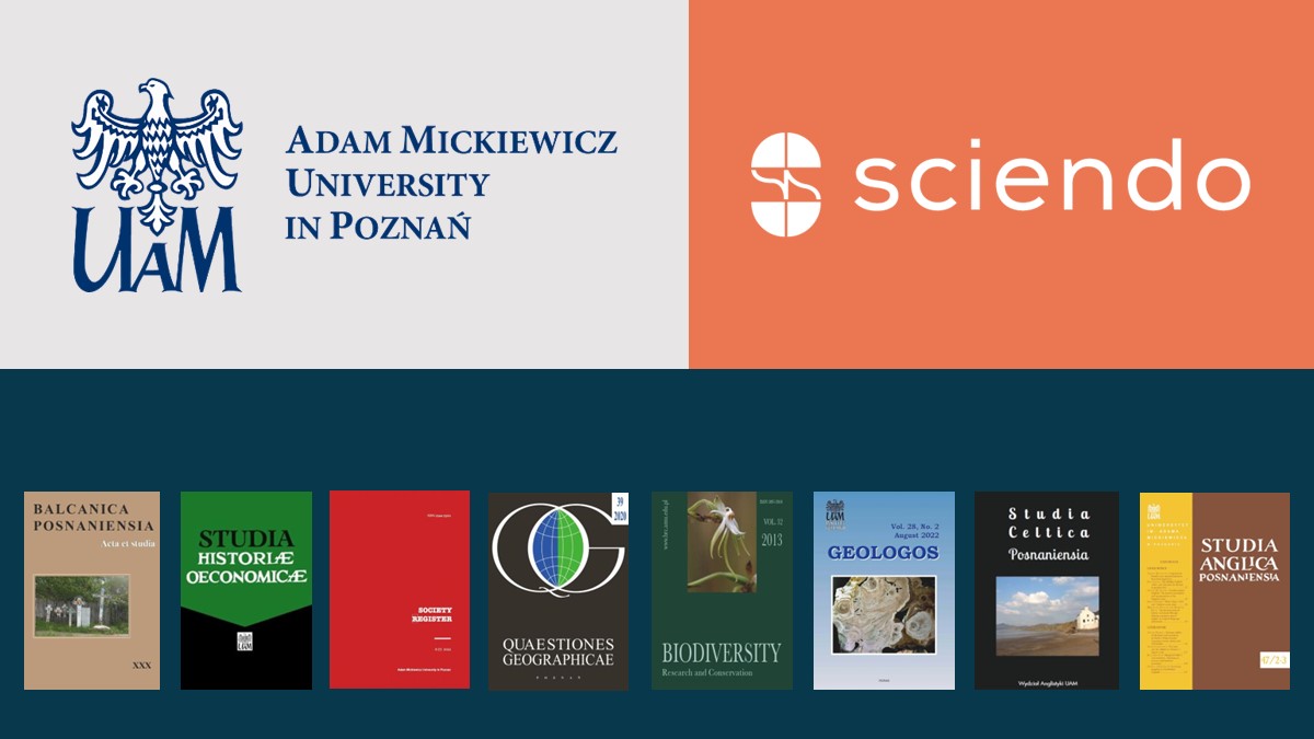 🌟 Today’s Spotlight: Adam Mickiewicz University! Together, we co-publish eight cutting-edge academic journals including Geologos & Quaestiones Geographicae, each with IF and CiteScore. Discover more titles and submit your work today! Explore here: shorturl.at/rtyLR