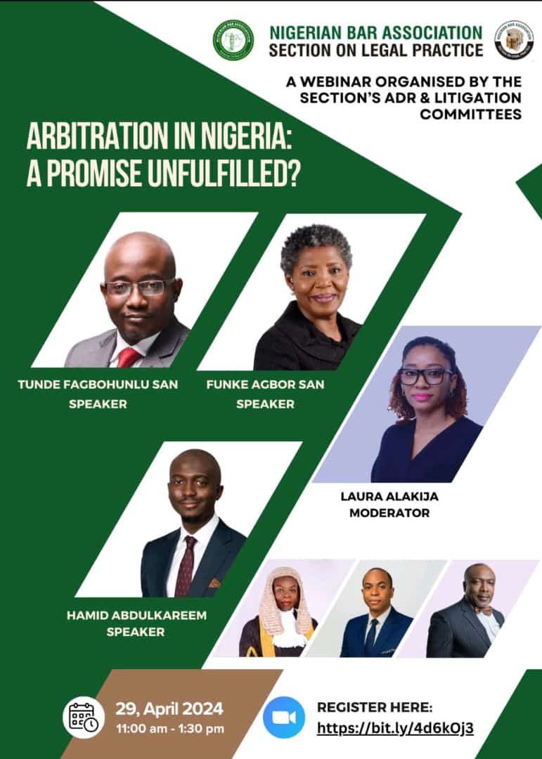 This session on #Arbitration is live Please register using the link below as it promises to be highly enriching. ✨✨✨ bit.ly/4d6kOj3 #nbaslp #slplitigationcommittee #slparbitrationcommittee