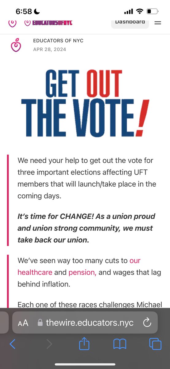 We need your help to get out the vote for three important elections affecting UFT members that will launch/take place in the coming days. It’s time for CHANGE! As a union proud and union strong community, we must take back our union. We’ve seen way too many cuts to our…