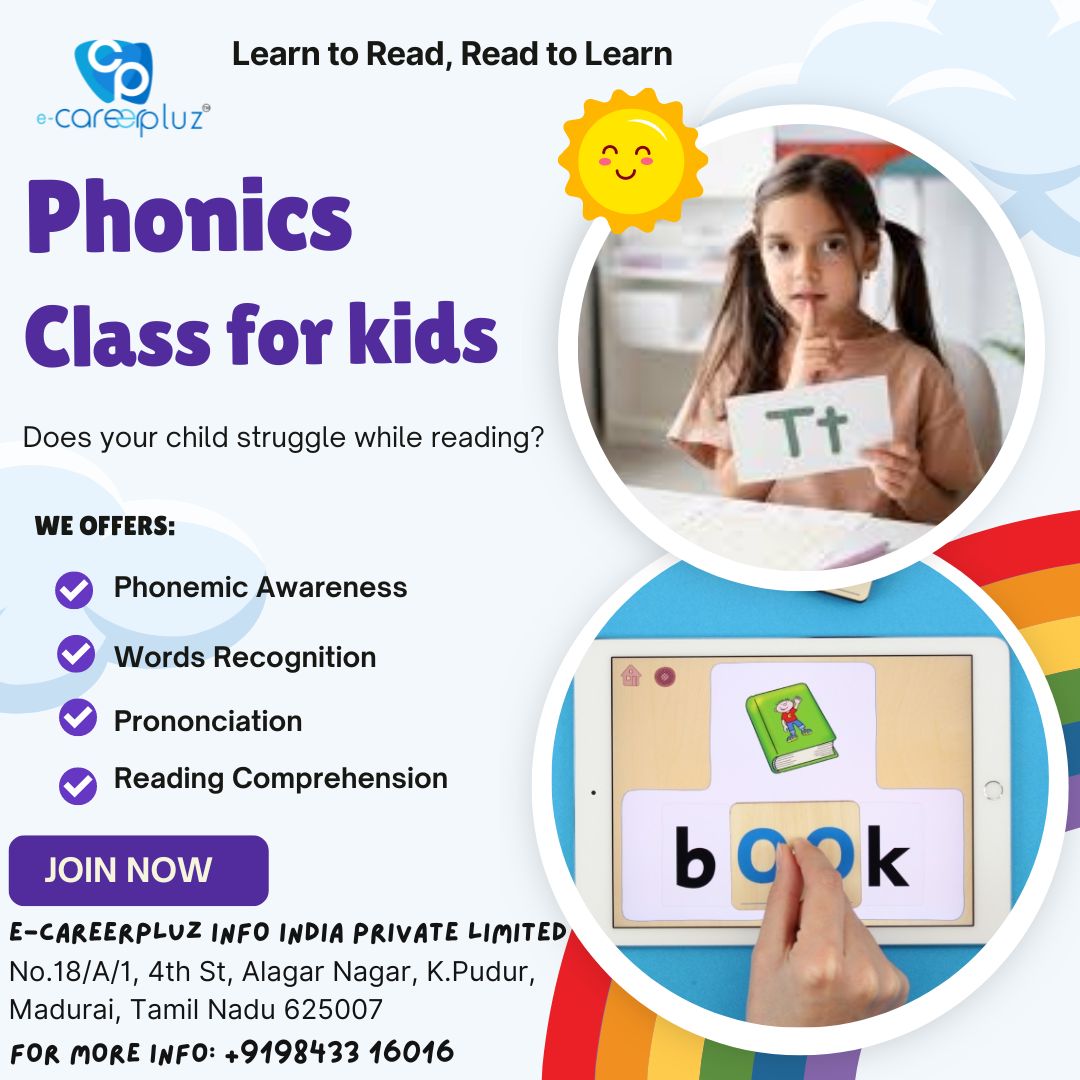 Admission is now open for our Phonics Class!
To reserve your spot or for any enrollment inquiries, don't hesitate to contact +9198433 16016.
#phonicsclass #phonicsclassnearme #readingclassforkids #kidsreading #englishreadingclass #phonicclassatkpudur #kidsenglishreadingclass