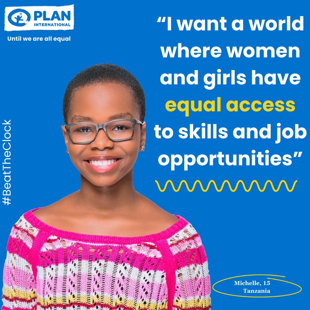 Michelle is a young digital influencer. To #BeatTheClock she utilizes platforms like YouTube and Instagram to advocate for equal access to relevant skills and job opportunities for women and girls. #UntilWeAreAllEqual