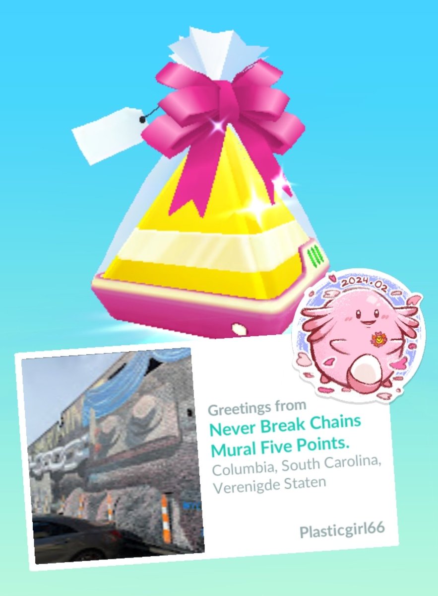 Never Break Chains Mural Five Points 🔗🧱 Columbia, South Carolina, USA 🇺🇸 #PokemonGO