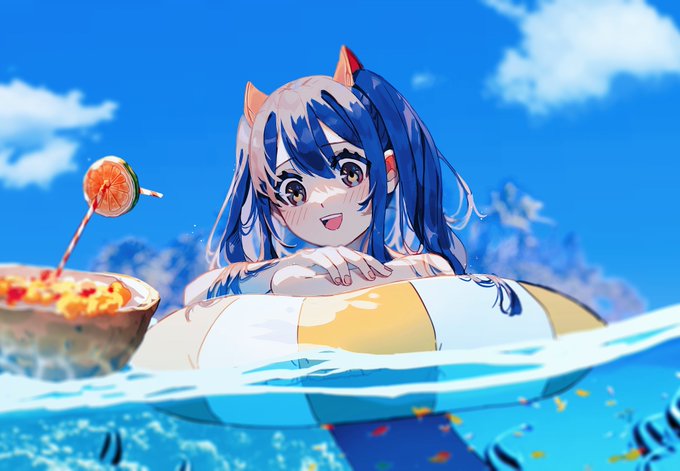 「swimsuit water」 illustration images(Latest)