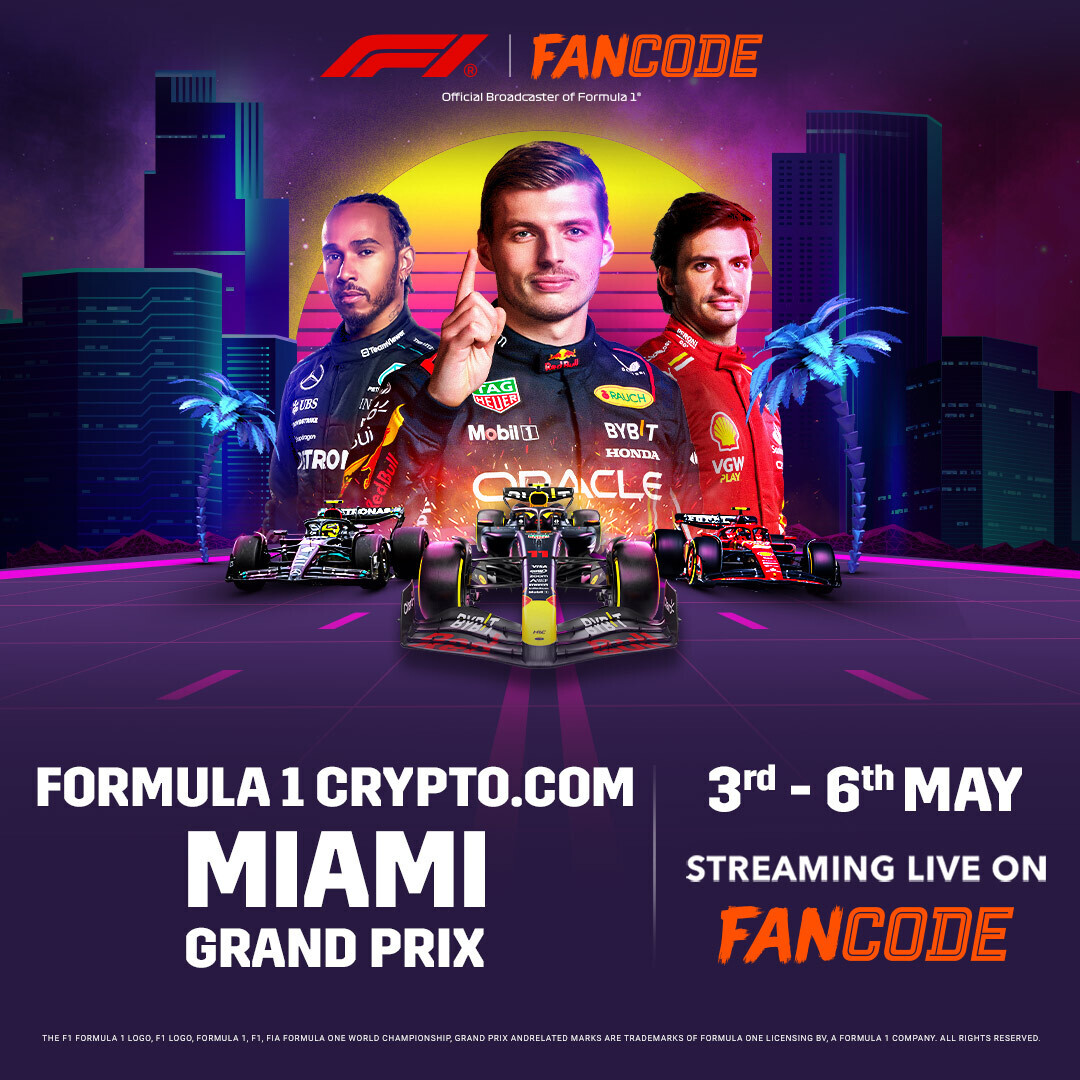 Gear up for the ultimate thrill. Miami Race Week is here! 🏁🏎️ . . #F1 #MiamiGP #Formula1 #FanCode