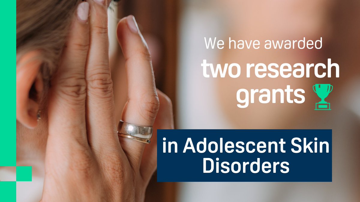 Our research grants in #AdolescentSkinDisorders have been announced!🏆 Our awardees, @drpaternoster and Dr @natter5, will investigate particular skin conditions affecting young people and how they impact mental health.🔬 ➡️ medicalresearchfoundation.org.uk/news/research-… @BristolUni @KingsCollegeLon