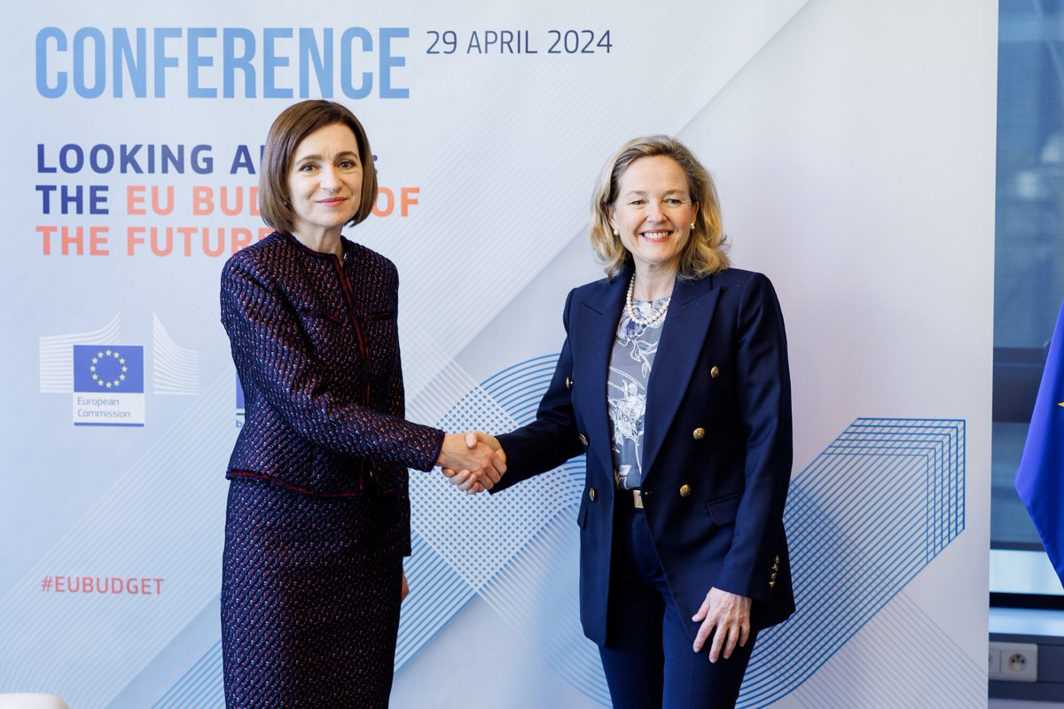Had a fruitful meeting with @EIB President @NadiaCalvino, discussing the Bank's ongoing and upcoming projects in Moldova. Their support helps us tackle challenges and promote sustainable development for a better life for all Moldovans.