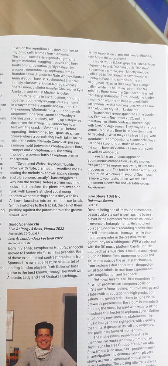 Review in the current @thewiremagazine by Andy Hamilton! Very happy about this...