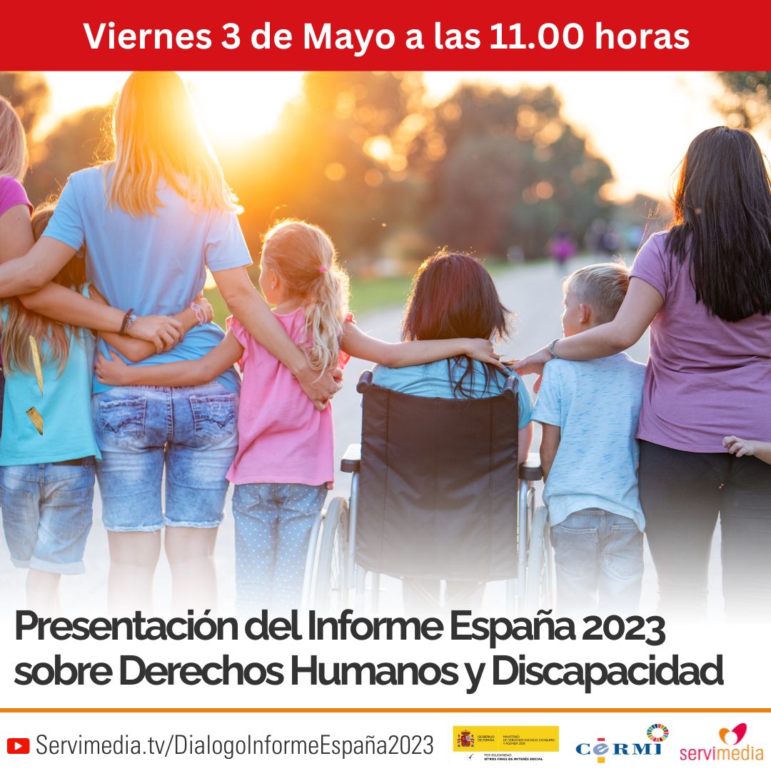 🆕Nuevo #DiálogoServimedia 📄Realizaremos la presentación del Informe España 2023 👥Contaremos con representantes del @Cermi_Estatal, @CERMIAndalucia, @FundlaCaixa y la @fempcomunica 🗓️El 3 de mayo a las 11:00 ✍️Inscríbete👇 servimedia.es/dialogos/infor…