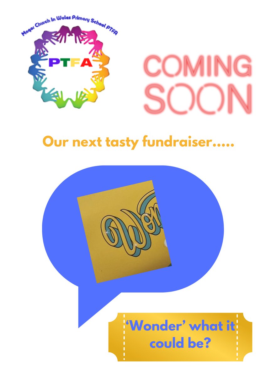 We’re busy behind the scenes putting the finishing touches to our next fundraising project… we can’t wait to share the ‘wonder’ous way we’re planning to raise funds for @magorciwprimary 

‘Wonder’ what it could be? Something ‘wonder’ful for sure! 

Any guesses? 🤔