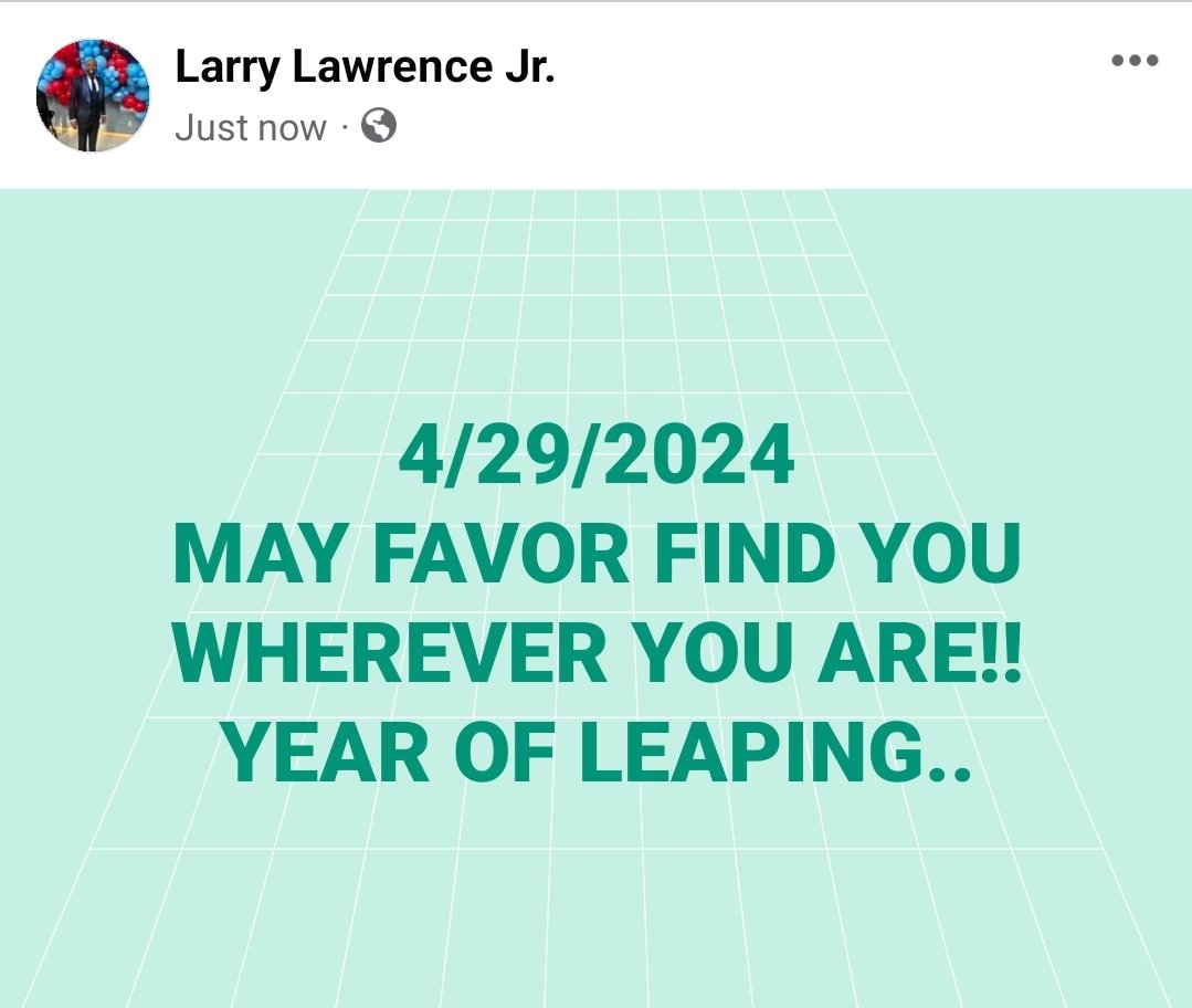 Larry Lawrence Jr (@LarryElderlaw7) on Twitter photo 2024-04-29 10:18:53