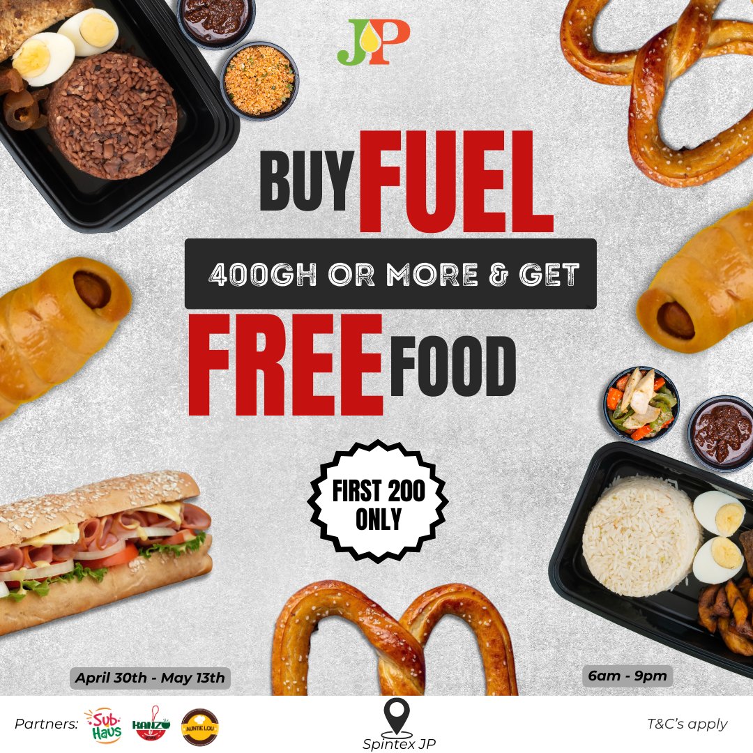 FREEEE FOOD!
Starts tomorrow! 🥳🥳
Come with an empty tank together with your stomach.😉
RT for a wider reach.
#freefood