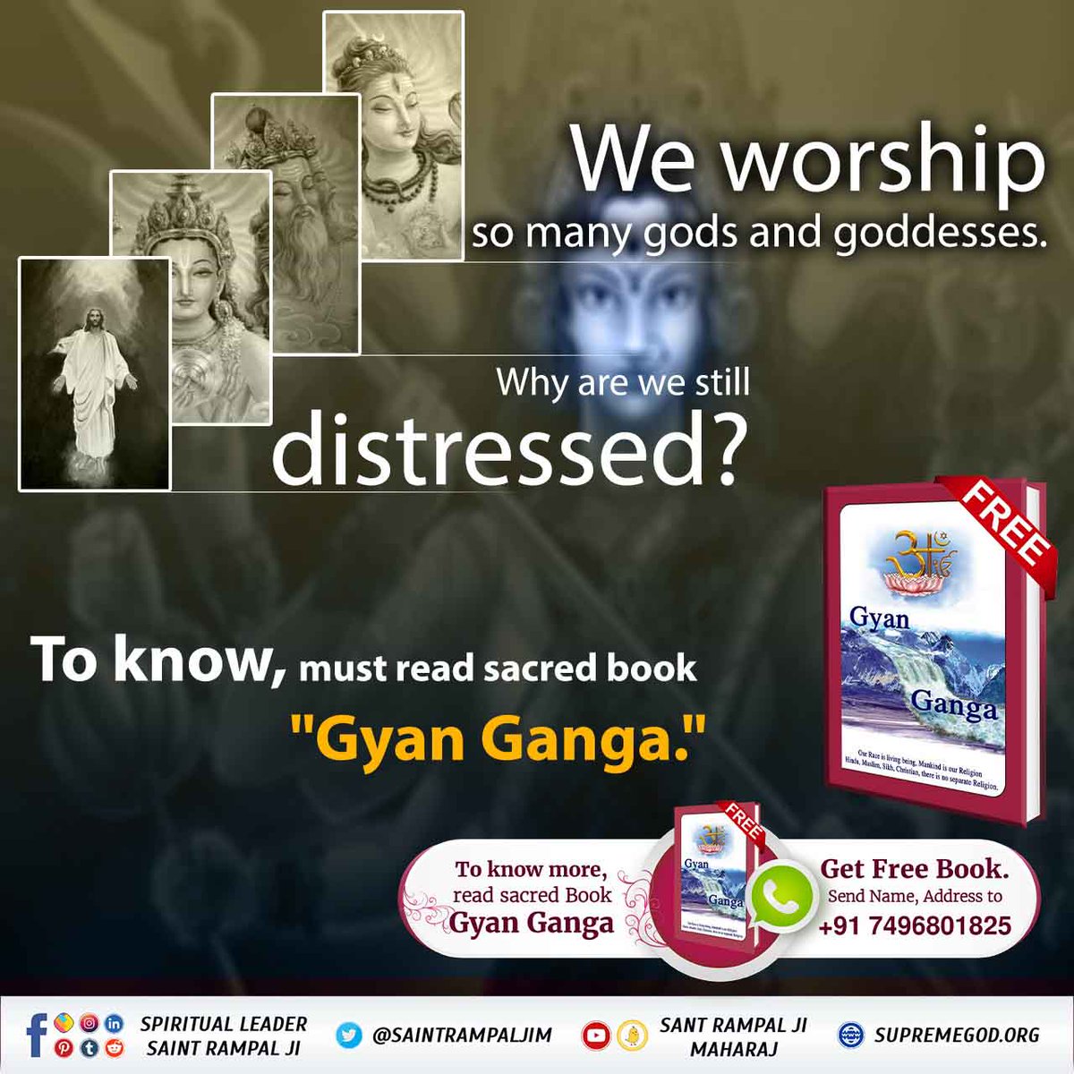 #LifeChangingBooks
#GodMorningMonday
भक्ति करना क्यों आवश्यक है?
जानने के लिए अवश्य पढ़ें आध्यात्मिक पुस्तक ज्ञान गंगा 

Sant Rampal Ji Maharaj