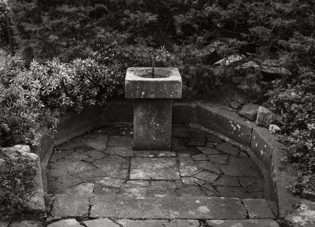 #ilkley Canker Well.  An old chalybeate spring containing iron salts thought to be beneficial for health.  #blackandwhitephotography