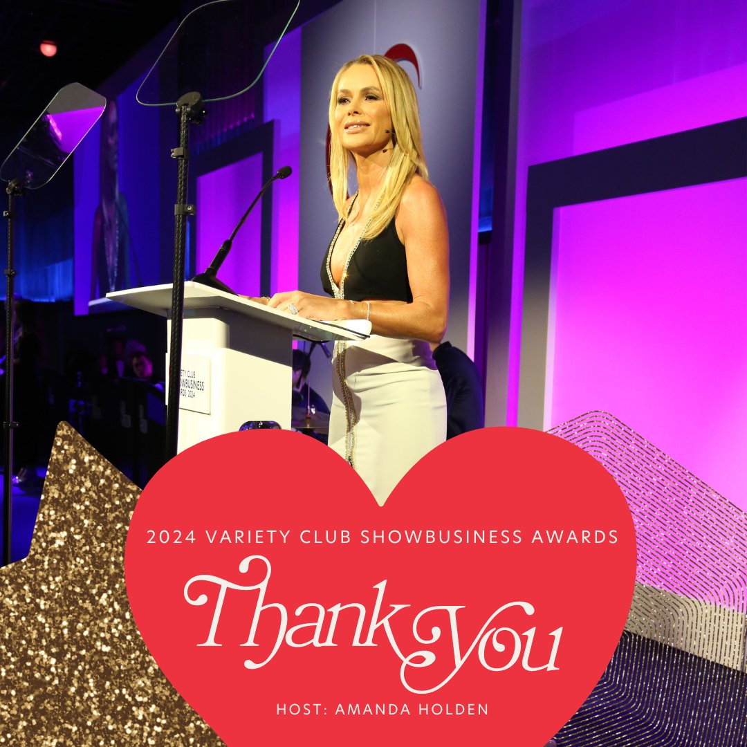 Thank you to all who attended the #VarietyClubShowbusinessAwards last night, helping us raise vital funds for children in need. A special shoutout to our incredible host, @AmandaHolden! Your presence elevated the event to new heights, and your support means everything to us. ❤️