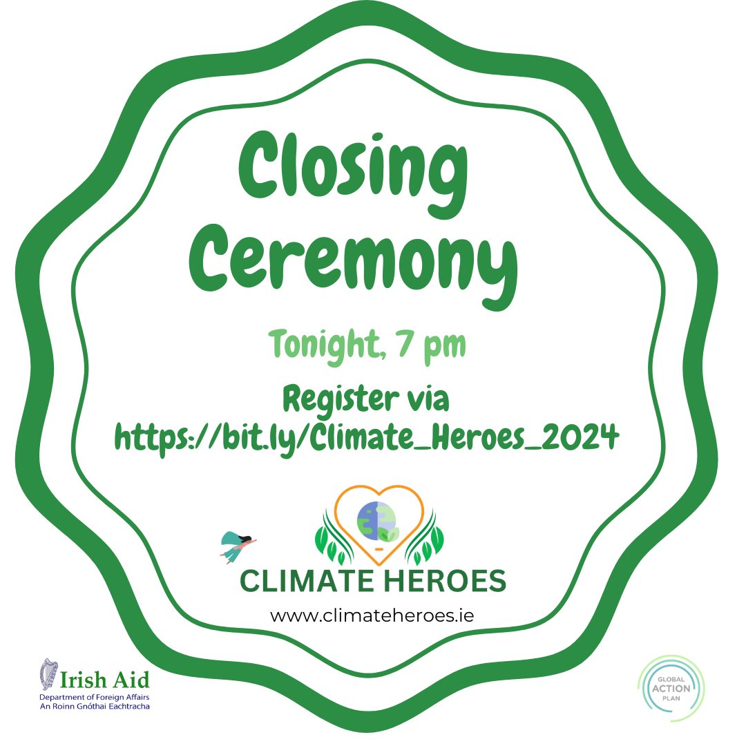 Join us for the #ClimateHeroes closing ceremony, this evening!

Register via bit.ly/Climate_Heroes…