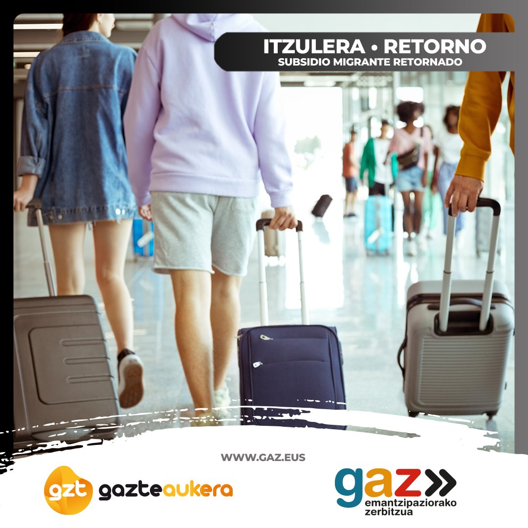 ¿Vives en el extranjero y planeas volver a Euskadi? ✈️🔙
¡Atención‼️ Existe un subsidio para Emigrantes Retornados que puede serte útil 🤗
Conoce qué necesitas para obtenerlo en la comunidad #GAZ 👇
🔗 gaz.eus
#retorno #volveracasa #subvencion #migranteretornado