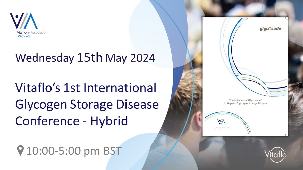 A few days remain to register for Vitaflo’s 1st GSD International Conference. We are excited to showcase our Global Practical Guide for: The Initiation of Glycosade in Hepatic Glycogen Storage Disease at this event so don't miss out! The event is hybrid: online and in-person