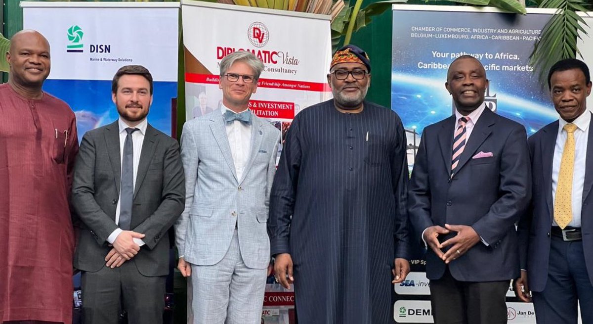 Steel development has huge potentials for massive job creation in #Nigeria It will unlock economic development in other sectors. Supported by HE Amb. @PieterLeenknegt of @BEinNigeria it was exciting for @ThomasDeBeule and I to meet with @HMSSteelDev in #AbujaTheCapitalCity (1)