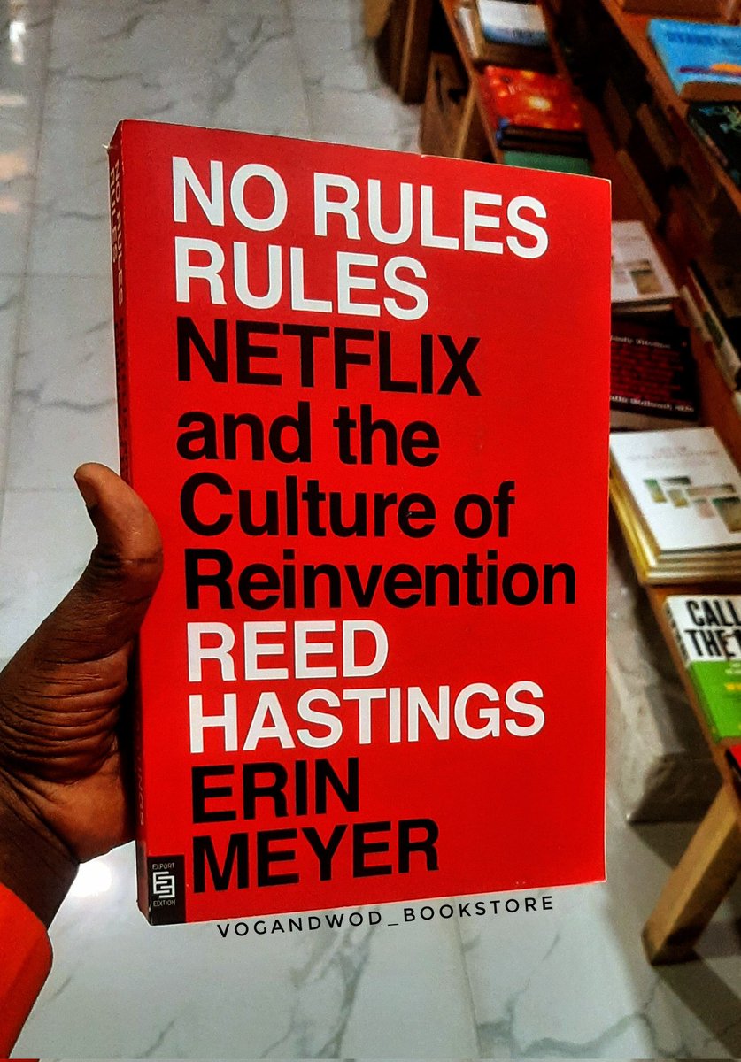 No rules Netflix and the culture of reinvention

#vogandwod
#vogandwodbooks
#vogandwodbookstore
#ikejabookshop
#bookstoresinlagos
#books
#nonfiction
#stationeries
#tradingbook
#Norulesnetflixandthecultureofreinvention
#Erinmeyer
#allyouneedisagoodbook
#readlearnknowgo