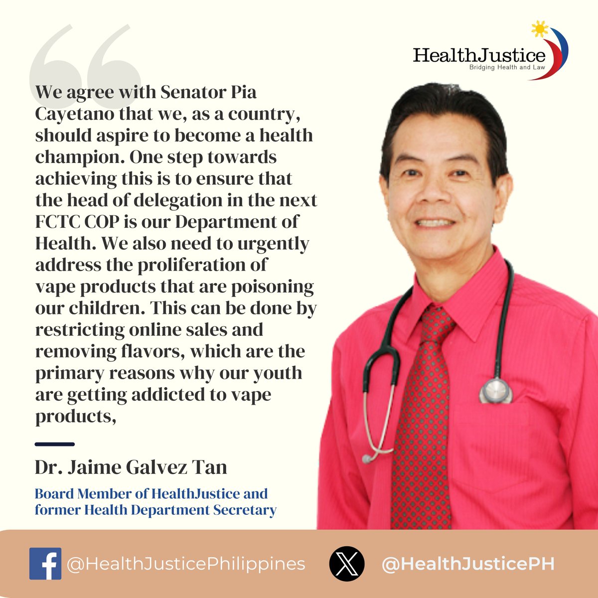 Public health advocacy group, HealthJustice, echoed Cayetano’s appeal to government officials in line with their campaign to end the vapedemic among young Filipinos.

read full article below:
healthjustice.ph/dirty-ashtray-…