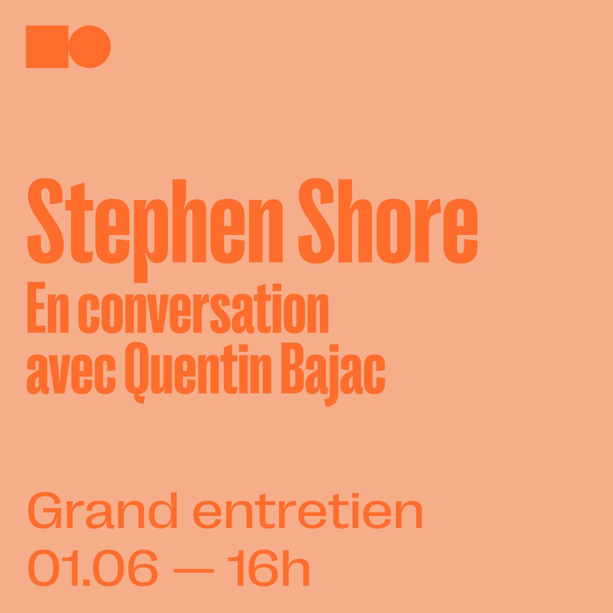 ⛽ Grand entretien avec Stephen Shore 𝗦𝗮𝗺𝗲𝗱𝗶 𝟭𝗲𝗿 𝗷𝘂𝗶𝗻 𝟮𝟬𝟮𝟰 à 𝟭𝟲𝗵 Plus d'informations : henricartierbresson.org/rencontres/gra…