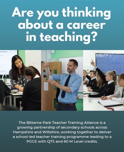 We still have teacher training places available for September 2024.  Contact us for more information on how to apply for our school-led teacher training programme in partnership with the University of Winchester. bitterneparkschool.org.uk/train-to-teach… #traintoteach #pgce #qts #getintoteaching