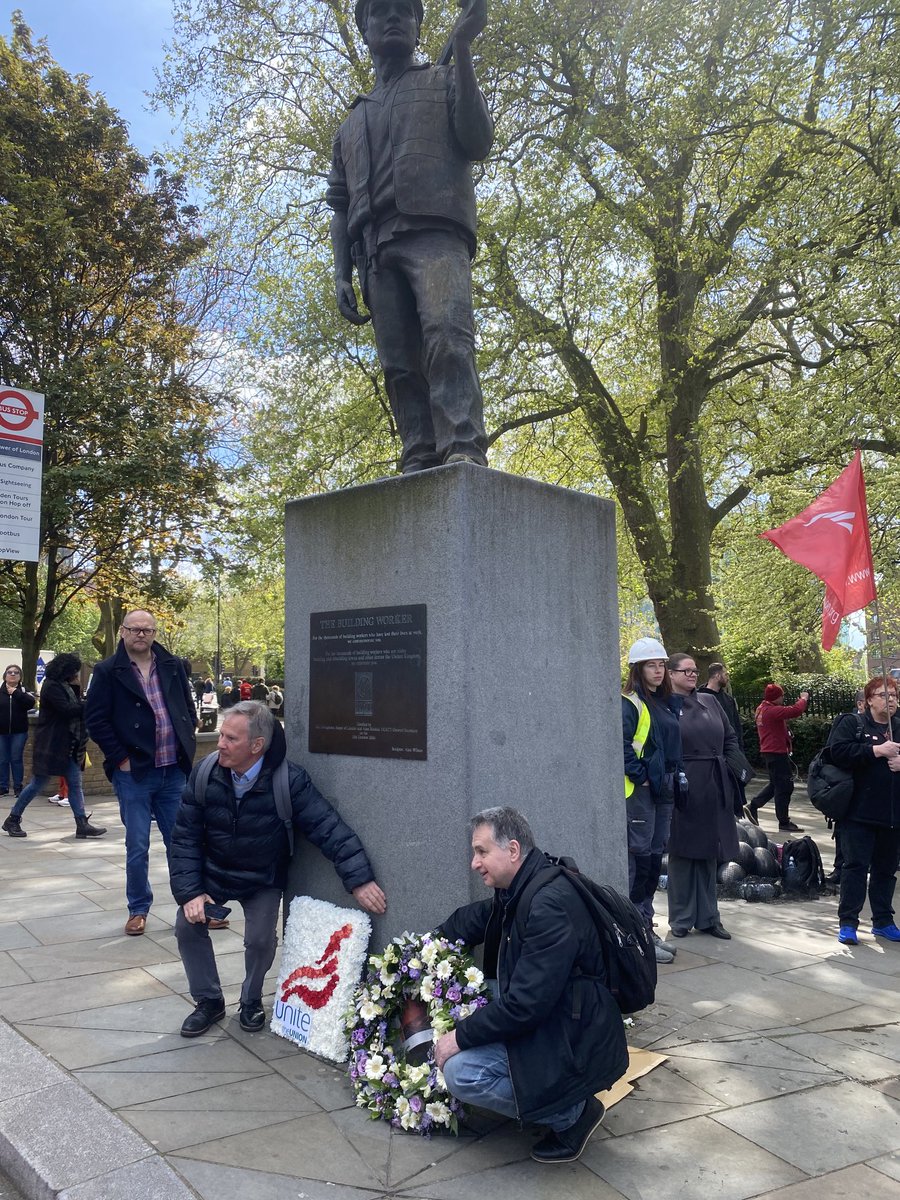 Spoke at London commemoration International Workers Day highlighting high number of deaths & injuries at work over last year. 135 dead & over half a million injuries. We need an end to cuts in Health & Safety Executive & restoration of trade union rights. ⁦@unitetheunion⁩