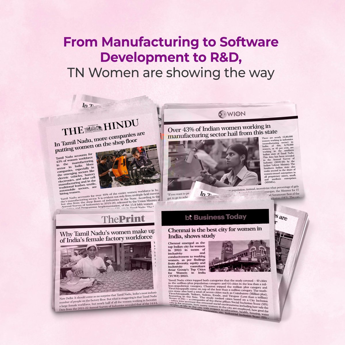 Shaping the future - Empowering women through visionary policies in Tamil Nadu!

#EmpoweringWomen #TamilNadu #TIDCO #Women #WomenEntrepreneur #Progress #Equality #Workforce #Mentorship #WomenEntrepreneurs #Entrepreneurs #SkillDevelopment #TPEL #FemaleWorker