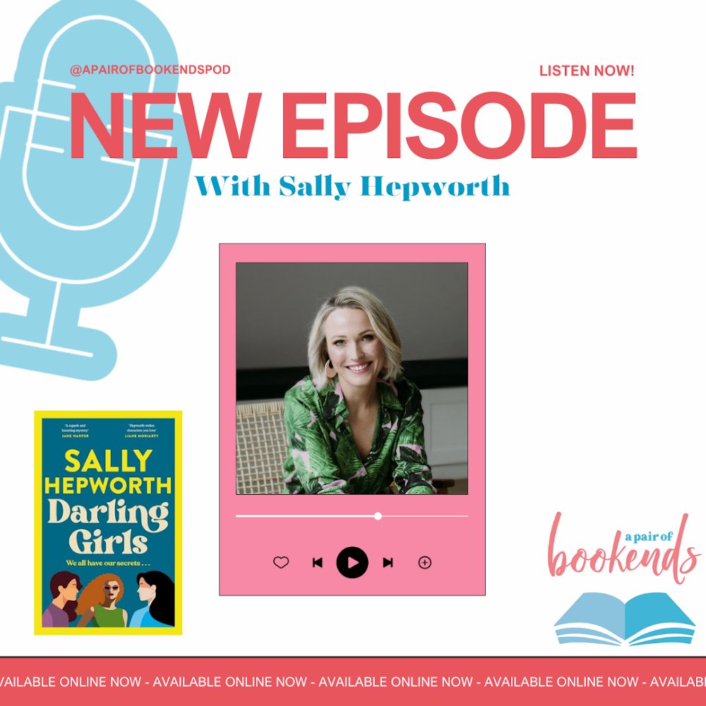 New episode with New York Times best selling author @SallyHepworth is now live! We chat about her research into foster care, her infamous plot twists, how she writes a book a year & more. Available now wherever you get your podcasts 🎙️