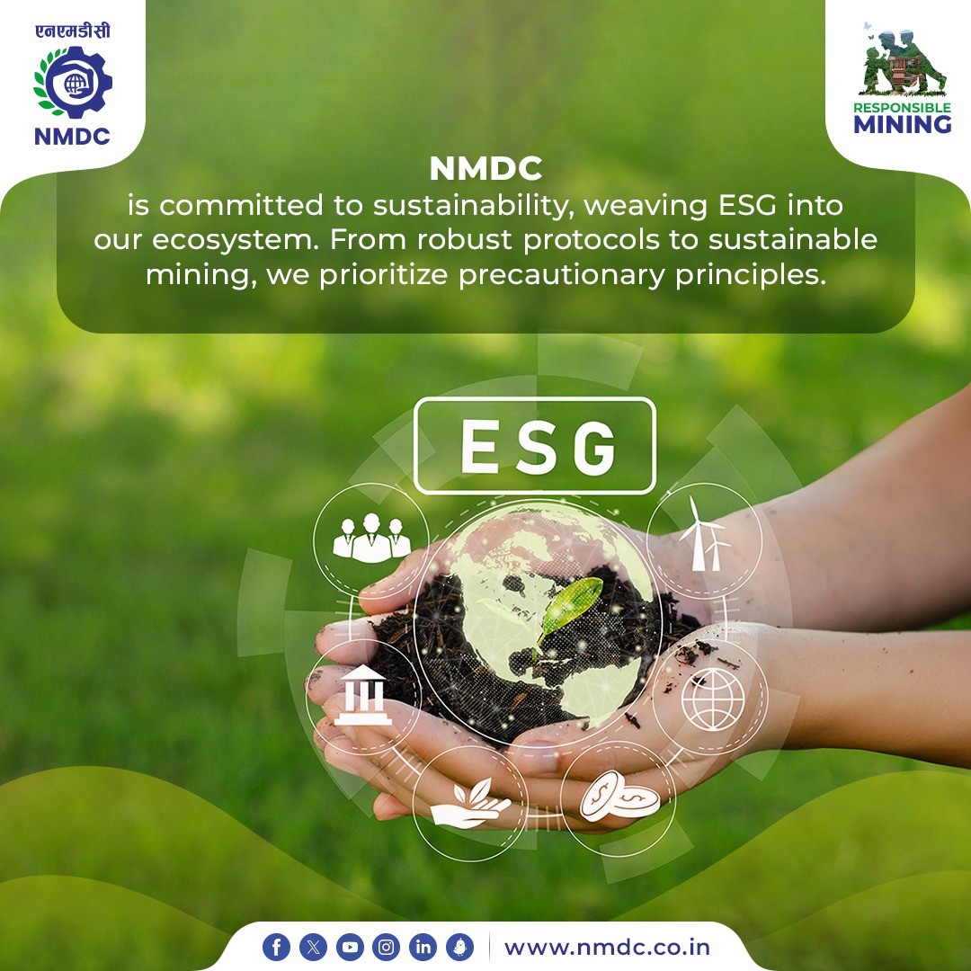 #NMDC Corporate Environmental Policy underscores our dedication to environmental protection and efficient resource utilization. Through awareness and capacity-building sessions, we ensure alignment from boardrooms to the mining floors.