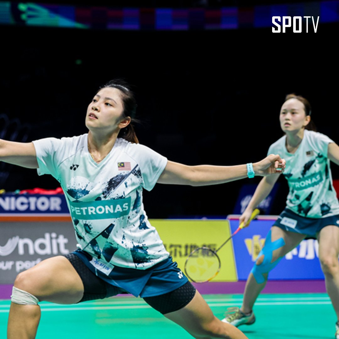 #BWF - 🇲🇾Go Pei Kee-Teoh Mei Xing memberikan yang terbaik tetapi tewas 10-21, 14-21 menentang 🇹🇭Jongkolphan Kititharakul-Rawinda Prajongjai. #ThomasUberCupFinals #SPOTVMY

📸: @badmintonphoto_