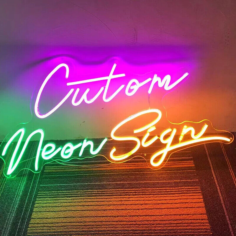'Spruce up your space with Custom Neon Solutions! 🌟 Top-notch signs, wallet-friendly prices, speedy delivery, and instant good vibes at home. ✨ #CustomNeon'