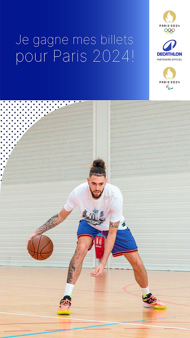 Waecrum's tweet image. Je participe à la loterie de @decathlon pour gagner des places au Jeux Olympiques et paralympiques de @Paris2024, toi aussi tente ta chance ! dkt.click/paris2024