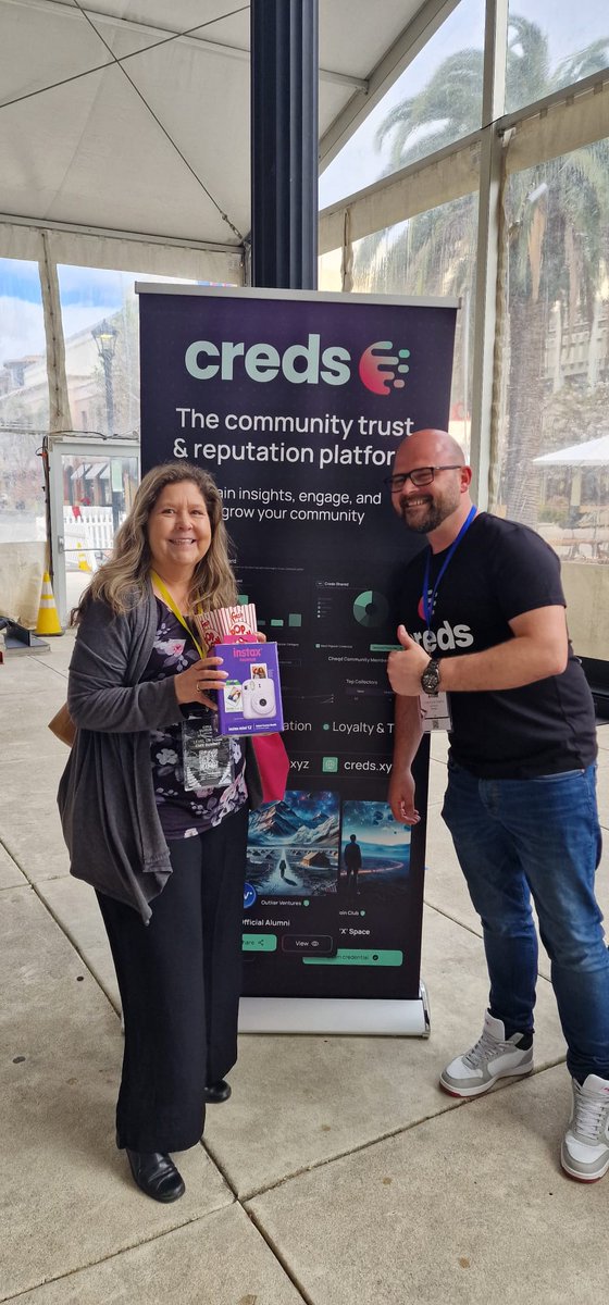 As the sponsor of @CMX Summit, the Creds team travelled to California🇺🇸for a 2-day event last week. @EHotta and @matt_arn spoke with >100 web2 firms with real communities behind. Massive!🔥 🥳Gonna follow up with these leads! 🆔Verified reputation is the future