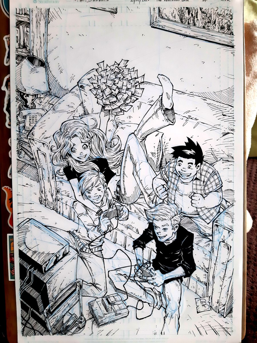 Inked version of my variant cover for "The Way Long Back 4", colored version reveal on my instagram later today :)
---
#comicbooks #comicbookart #ilovecomics #characterart #noai #createdontscrape #ComicArt #comic #comicスピラ #mangagirl #coolheroine #animegirl #sequentialart