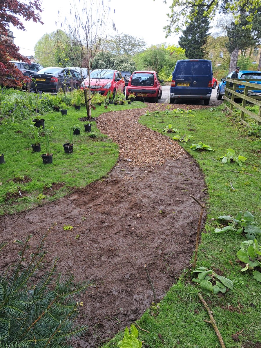 new area being built here @derbycollege 
#gardening #naturewalks