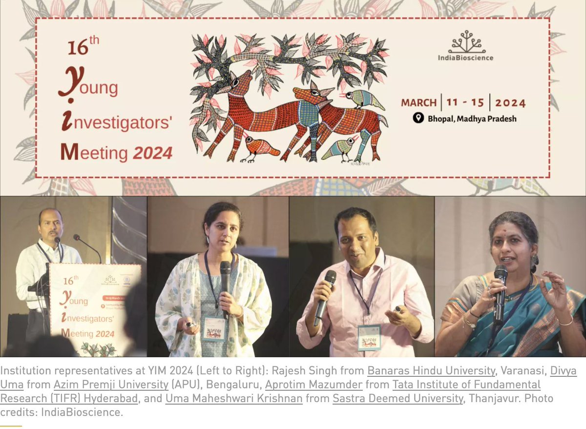 During the 16th edition of the annual Young Investigators’ Meeting (#YIM 2024) in Bhopal, we asked representatives from a diverse range of institutions & universities in 🇮🇳 some quick questions about faculty hiring. 🥼 🔬 Read here 👉 buff.ly/3Uj3gIa