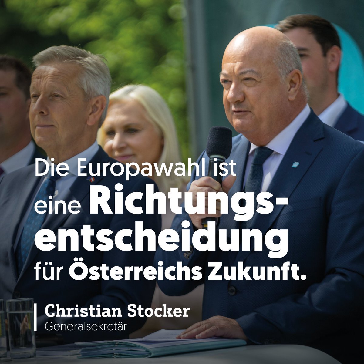 Am 9. Juni stehen wir vor einer Richtungsentscheidung. Und ich sage ganz klar: Wir dürfen Europa nicht jenen überlassen, die es zerstören wollen! Die FPÖ bereitet alles für den ÖXIT vor und spielt russisches Roulette mit unserem Wohlstand und unserer Sicherheit. Als Volkspartei