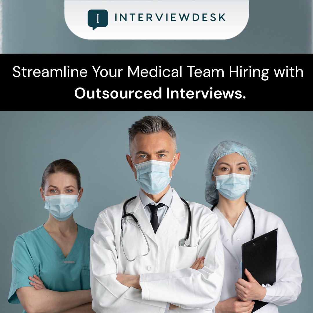 InterviewDesk's customized interview panels and in-depth assessments help you find the right fit, faster. Outsource your interviews today! Sign up: interviewdesk.ai/talent-assessm… #healthcarecareers #nursingjobs #recruitingforhealthcare #QualifiedMedicalProfessionals