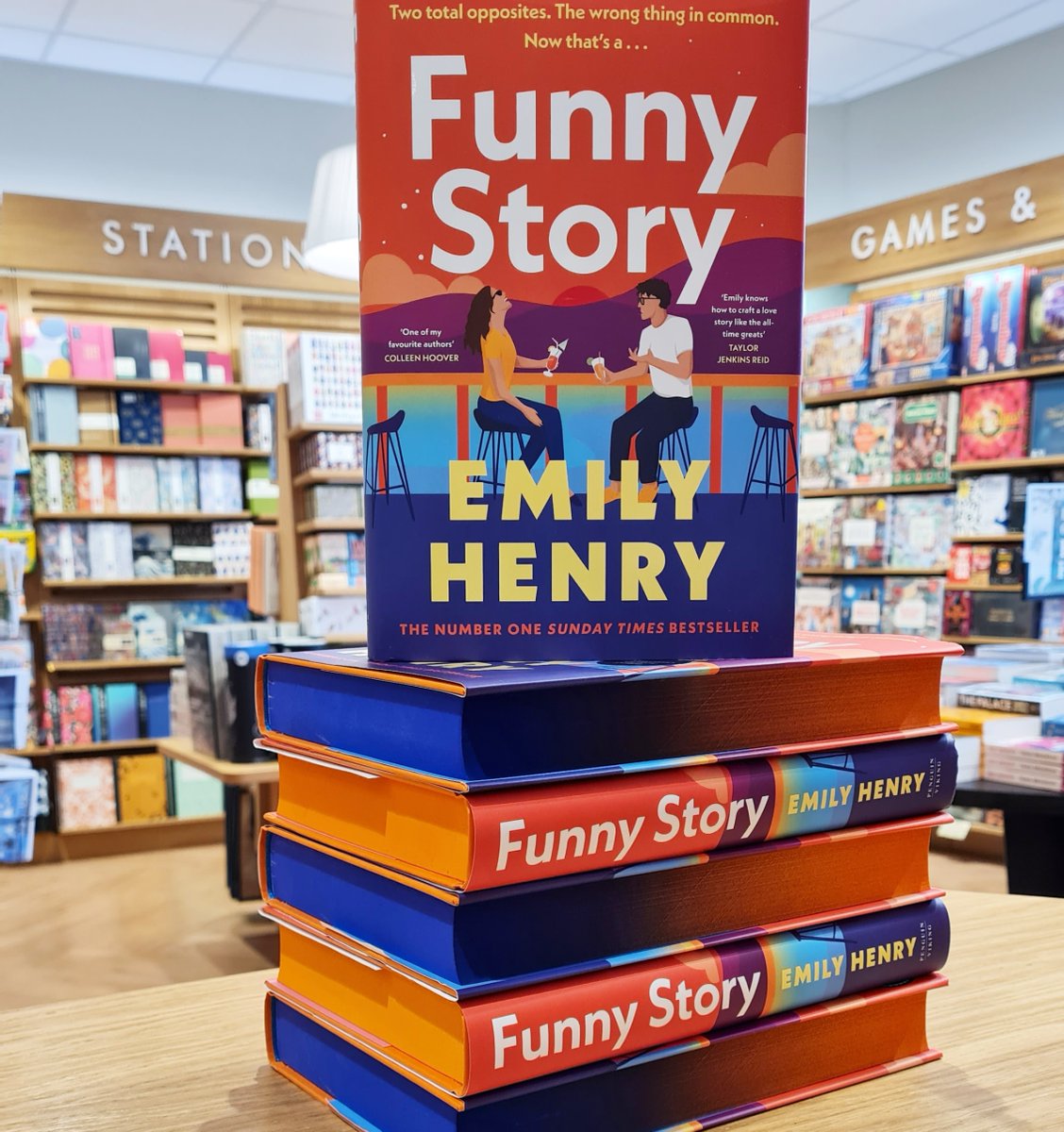 Funny Story has arrived and our exclusive editions are looking rather splendid. Once again, Emily Henry brings us a witty, romantic tale as two wronged exes hatch a plan for revenge.

#FunnyStory #EmilyHenry #WaterstonesBedford