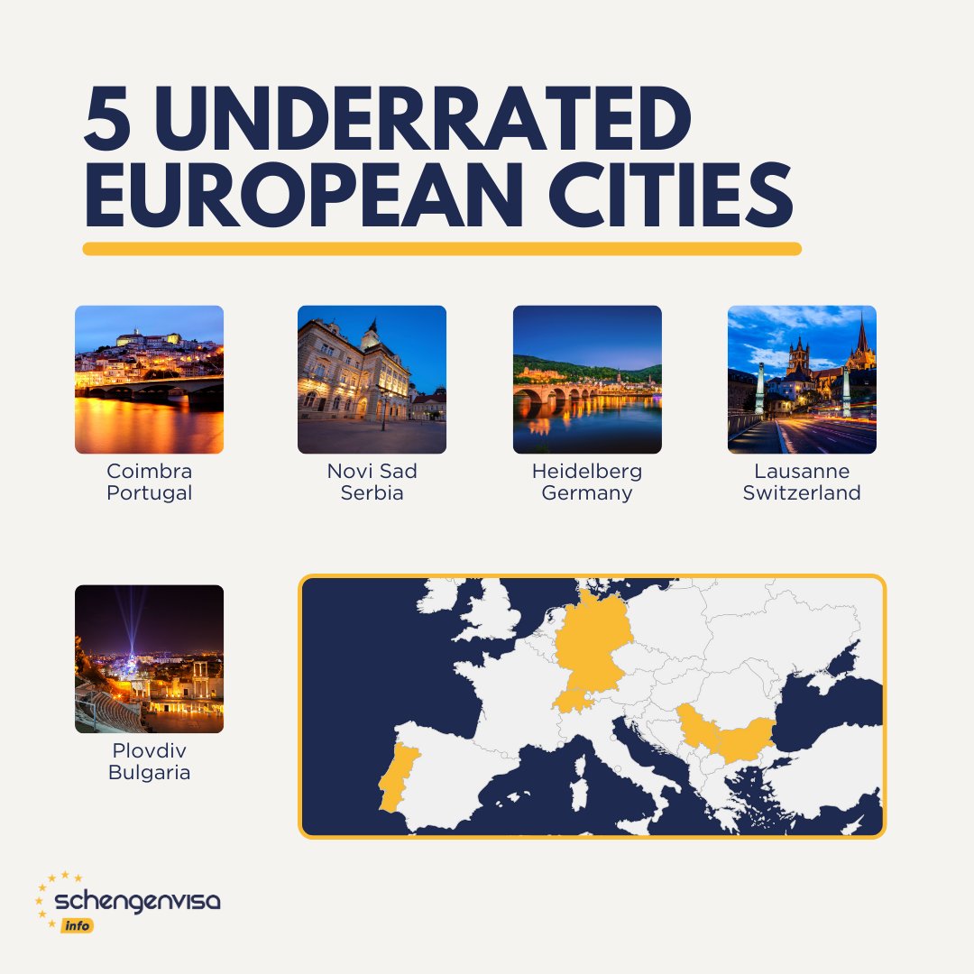 🇵🇹 🇷🇸 🇩🇪 🇨🇭 🇧🇬 

#placestovisit #underrated #europe #cities #tourism #schengenvisainfo