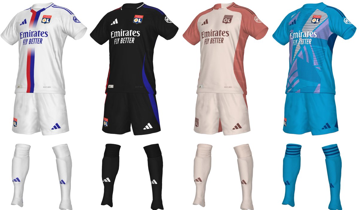 Leaked: Lyon Kit Pack 24-25 #pes2021 #pes21 #peskit #fc24 #kitmaker #eFootball2024 #adidasfootball #Lyon #olympiquelyonnais