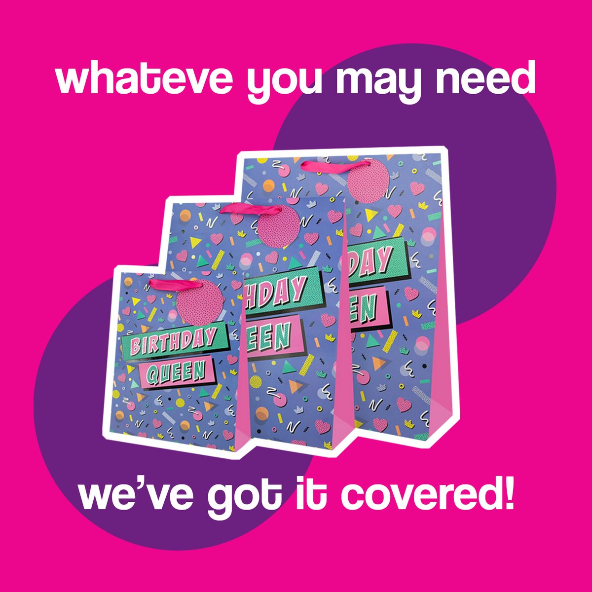 🎉From sparkly tissue gift paper, to gift bags & gift wrap for all occasions... whatever type of gift wrapping you are looking for Cards Direct we have you covered!👏✨ 

#CardsDirect #WrappedUp #GiftBags #BottleBag #GiftWrap
#Explore #Birthday #CardsandGifts #ShopCards