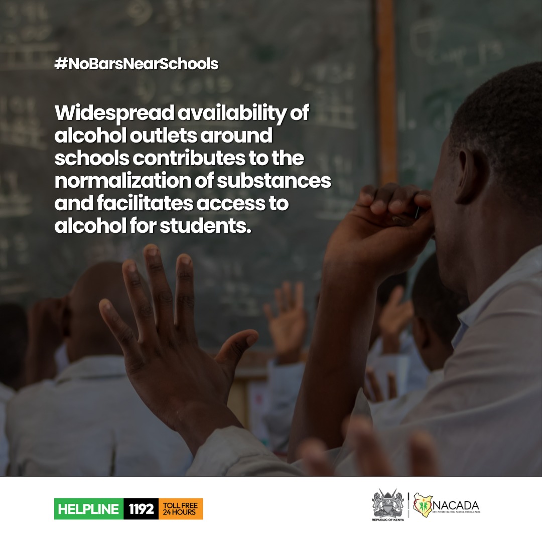 The  widespread availability of alcohol outlets around schools contributes  to the normalization of this substance and facilitates access to alcohol  for students. #NoBarsNearSchools #SayNoToDrugs